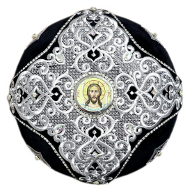 Митра, бархат, черная 59р