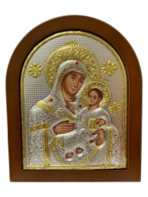 Иерусалимская икона  (шелкография, серебро) 15/18 см
