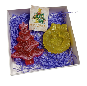 Мыло ручной работы набор "Елочные украшения"