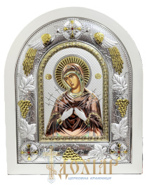 Икона Божией Матери «Семистрельная» (гальваника) 30/38см