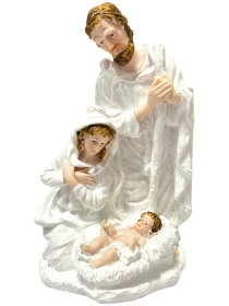 Вертеп большой  белый (высота 24 см)