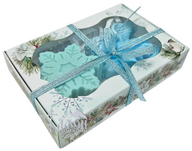 Мыло ручной работы набор "Ангел со снежинкой" 150г