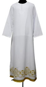 Подризник, габардин, вышивка, (ажурный узор) 46 р