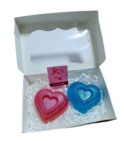 Мыло ручной работы набор "Сердечка" 2шт