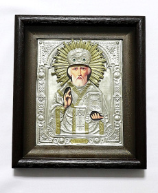 Николай Чудотворец  (гальваника, фотопечать) 25,5/29,5