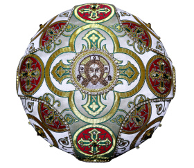 Митра парча Греция (иверский крест) 60 р