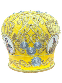 Митра иерейская, вышивка на бархате (Царская) 58р