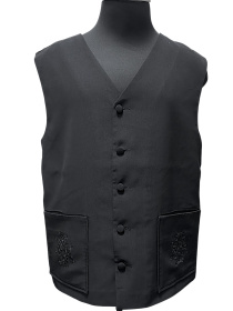 Жилетка мокрый шелк (вышивка на карманах) 52 р