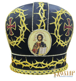 Митра атлас Терновый венец (черное золото) 59р