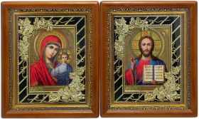 Вседержитель Казанская №52  (рамка виноград)  24/29 см