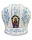 Митра, бархат (вышивка голубая) 59,5р