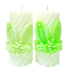 Свеча ДЕКОРАТИВНАЯ ПАСХАЛЬНАЯ "УШКИ" ↕ 10см Парафин