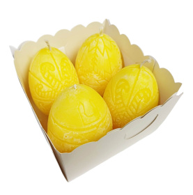 Свеча ДЕКОРАТИВНАЯ ПАСХАЛЬНАЯ Яйцо с орнаментом ↕ 8см Парафин