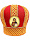 Митра парча, Галун   (красный с золотом) 59р