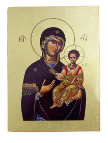 Одигитрия икона Божией Матери Греция 24/32 см 