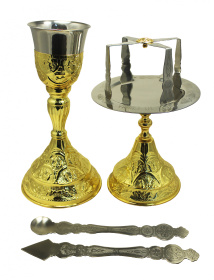 Евхаристический набор 0,35л №09 (1003-09 Греция, позолота)