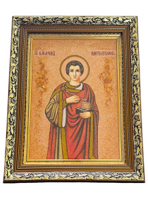 Икона Пантелеймон Целитель (янтарь) 30/38 см
