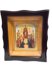 Икона «Похвала Пресвятой Богородицы» (Киевская)  16/18 см