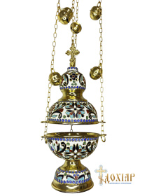 КАДИЛО среднее, позолота, эмаль ↑24см ↔10см Греция