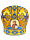 Митра парча Греция (желто-синяя) 58,5р