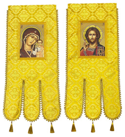 Хоругви тканевые, парча Т (иконы на холсте) 60/120