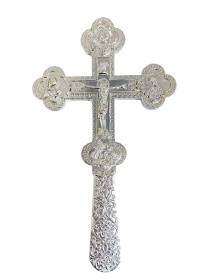 Крест требный (никель) 12\21 см