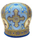 Митра парча (голубая с золотом) 56 р