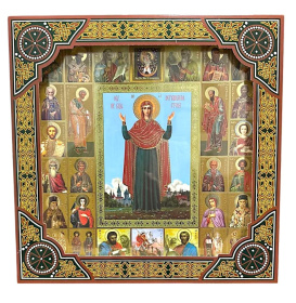 Икона Нерушимая Стена  (багетная рамка, подарочная коробка) 26/26см