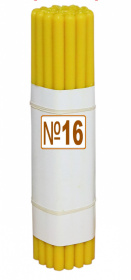 Свечи ПАРАФИНОВЫЕ светлые  №16 (25шт)