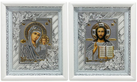 Вседержитель Казанская №52  (рамка виноград)  24/29 см