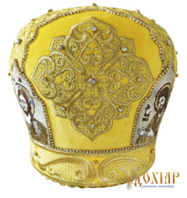 Митра, бархат, фигурный верх (вышивка) 57р.
