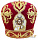 Митра, бархат, красная (вышивка) 58,5р