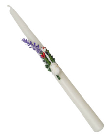 Свеча ДЕКОРАТИВНАЯ ПАСХАЛЬНАЯ  прямая  ↕ 29см Парафин