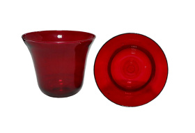Стакан для лампады КРАСНЫЙ 10 см