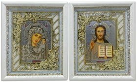 Вседержитель Казанская №52  (рамка виноград)  24/29 см