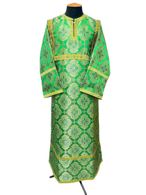 Стихарь детский, парчаТ (пасхальный) зеленый 130 см