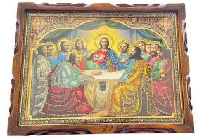 Тайная вечеря  (бисер) 32/42 см