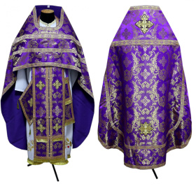 Облачения русского покроя парча Т (фиолет) 52-54/140