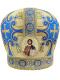 Митра парча Греция (синий с золотом) 56,5р