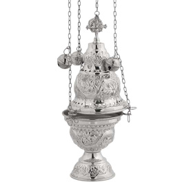 КАДИЛО ↕60см ↑20см ↔7см Никель Греция (9391N)