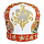Митра белая, Цветы (вышивка) 59р.