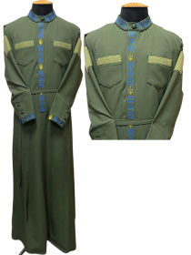 Подрясник греческий костюмная ткань ( желто-голубая) 52 р