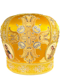 Митра парча Греция (желтая с золотом) 59,5р