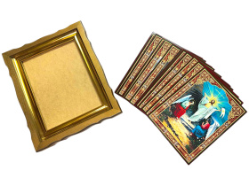 Киот деревянный для ликов ↨37↔30 см  (литография 22/28)