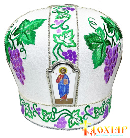Митра парча Турция (ВИНОГРАД) 56р