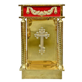 ПОДСТАВКА Красная   ↕92см ↔50см ↕50см   Булат Бархат 