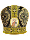 Митра парча Т (черный с золотом) 60р