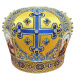 Митра парча  (желто-синяя) 56,5р