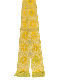 Закладка для Евангелия парча,желтая 9/140 см