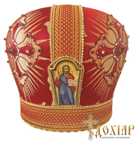 Митра парча ( красное с золотом) 59 р,